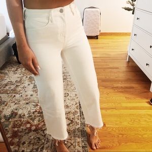 Wide Leg Cropped Jeans